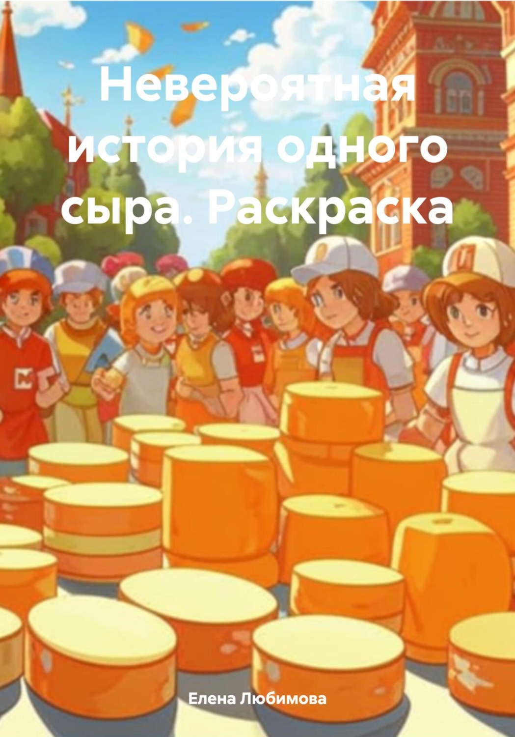 Обложка книги «Невероятная история одного сыра. Раскраска»