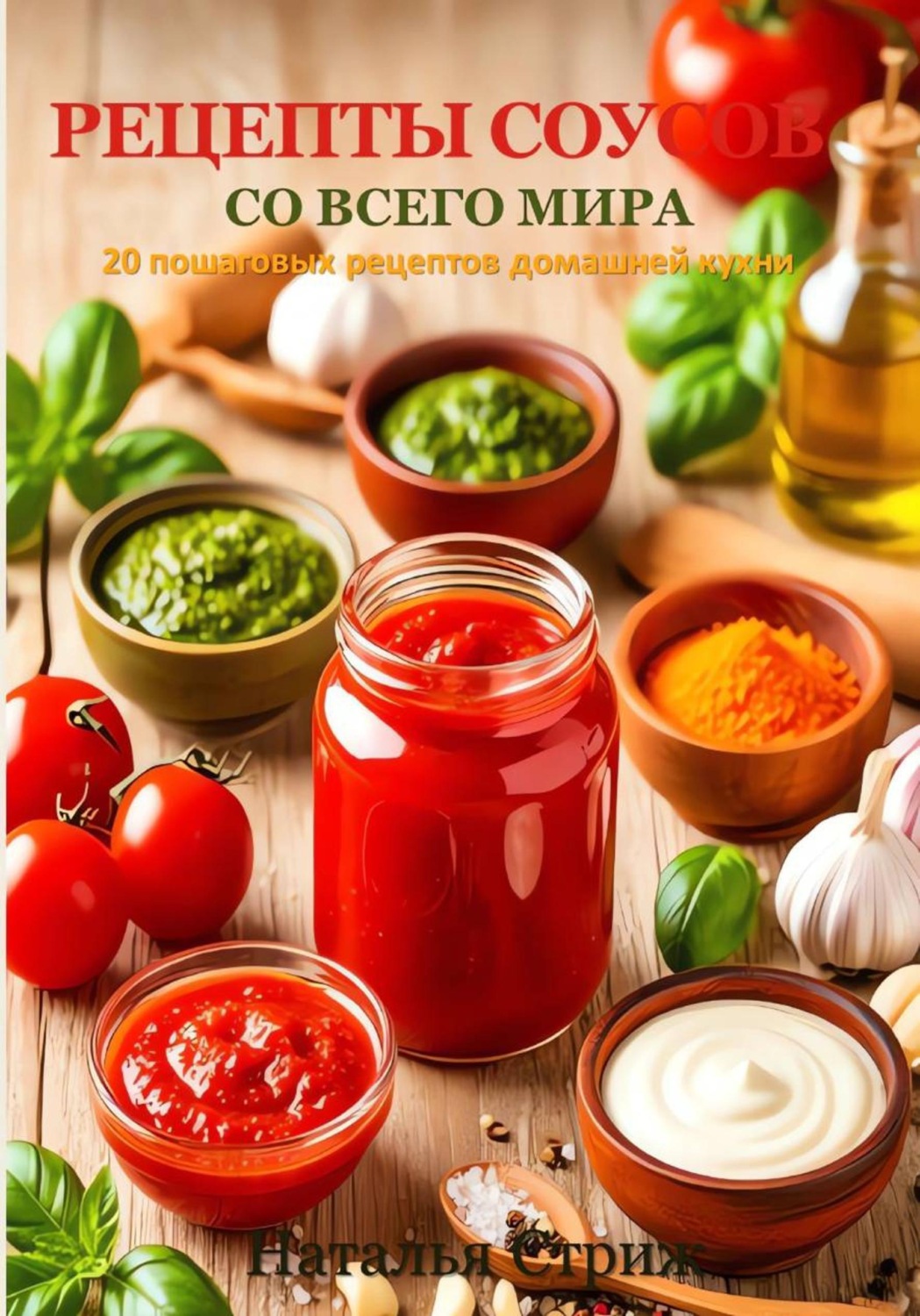 Обложка книги «Рецепты соусов со всего мира: 20 пошаговых рецептов + бонус»