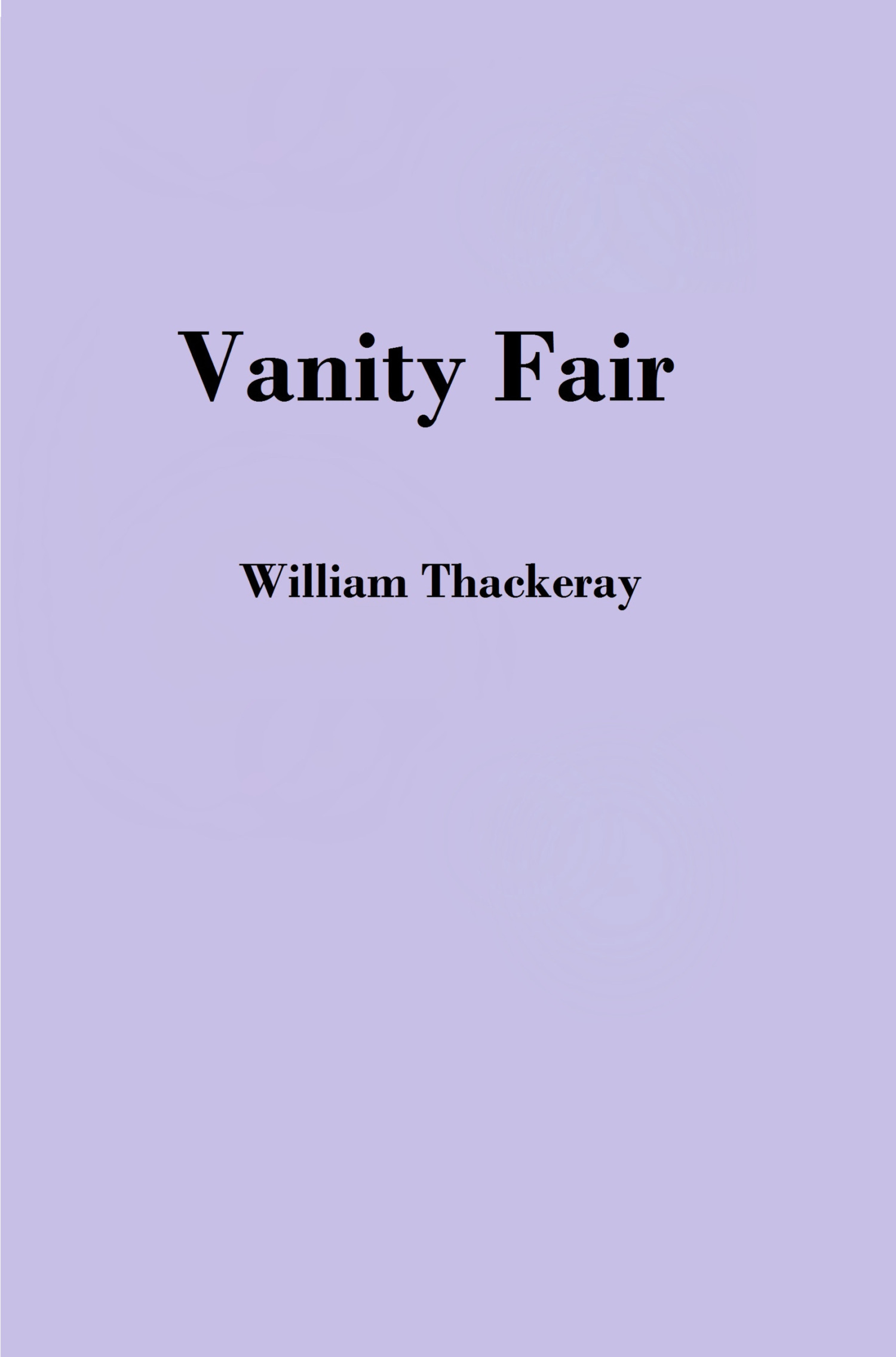 Обложка книги «Vanity Fair»