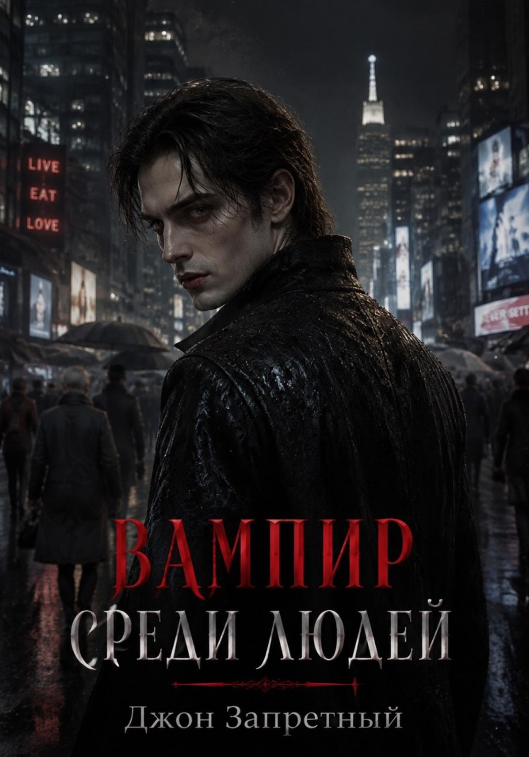 Обложка книги «Вампир среди людей»