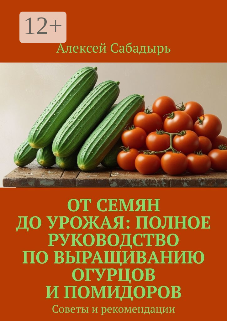 Обложка книги «От семян до урожая: полное руководство по выращиванию огурцов и помидоров. Советы и рекомендации»