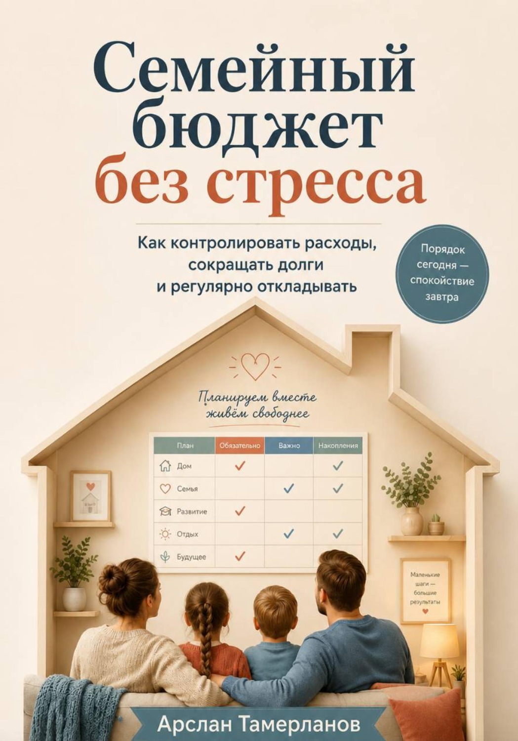 Обложка книги «Семейный бюджет без стресса. Как контролировать расходы, сокращать долги и регулярно откладывать»