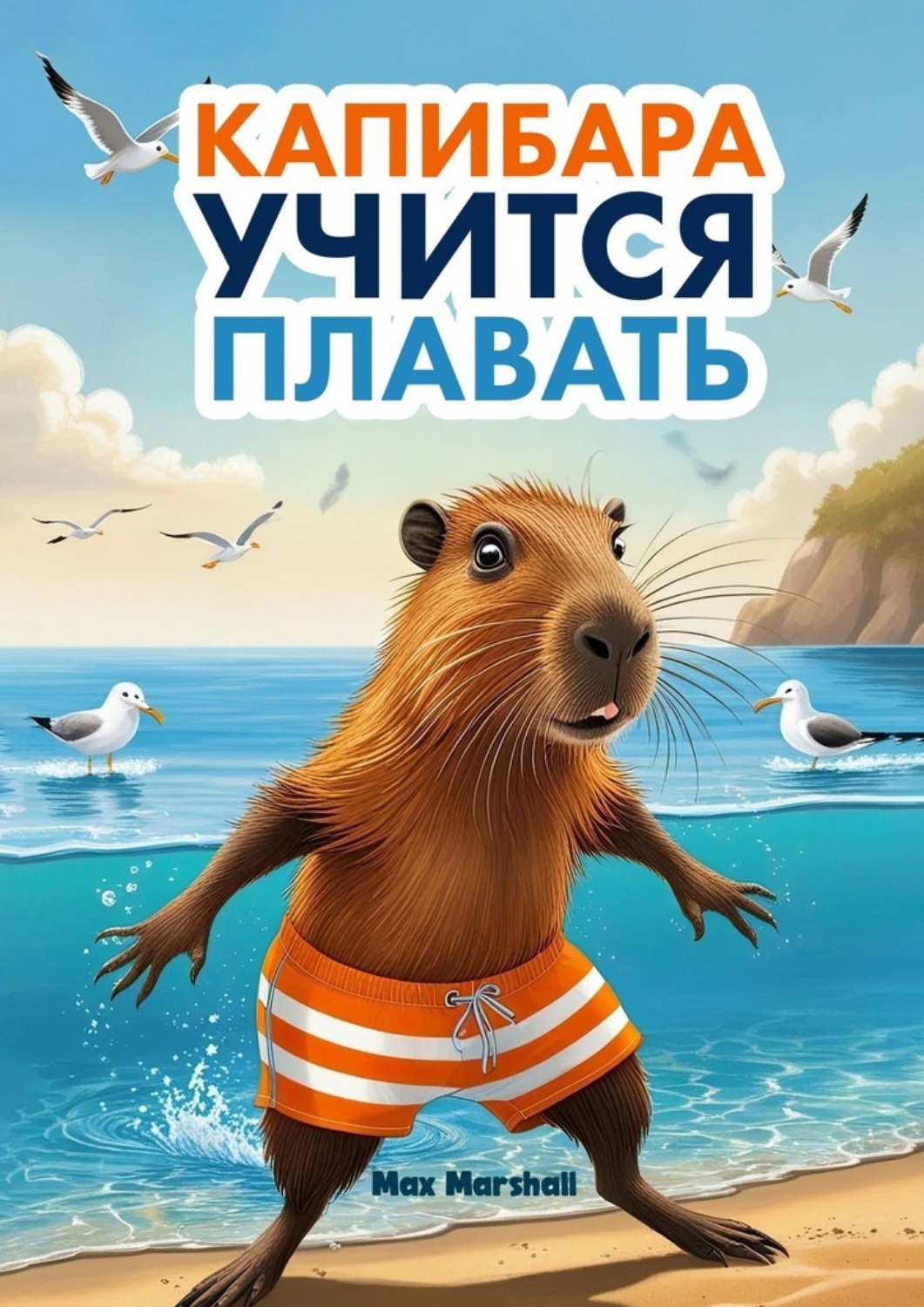 Обложка книги «Капибара учится плавать»