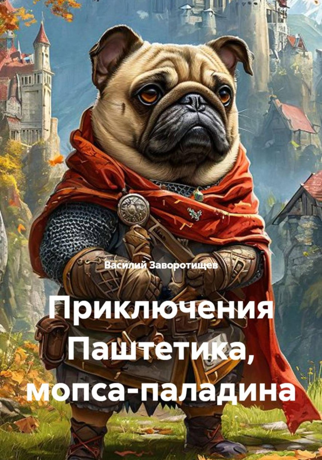 Обложка книги «Приключения Паштетика, мопса-паладина»