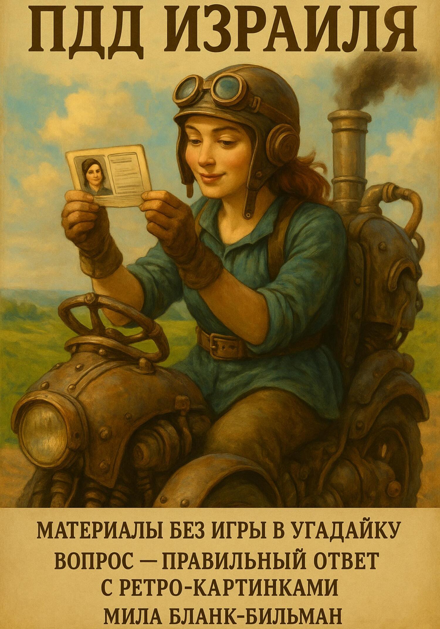 Обложка книги «ПДД Израиля. Материалы без игры в угадайку. Вопрос Правильный Ответ. С ретро-картинками»