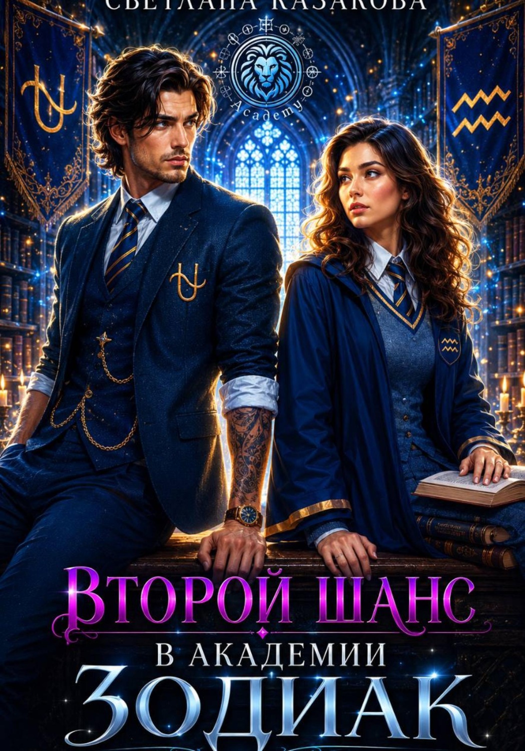 Обложка книги «Второй шанс в академии Зодиак»