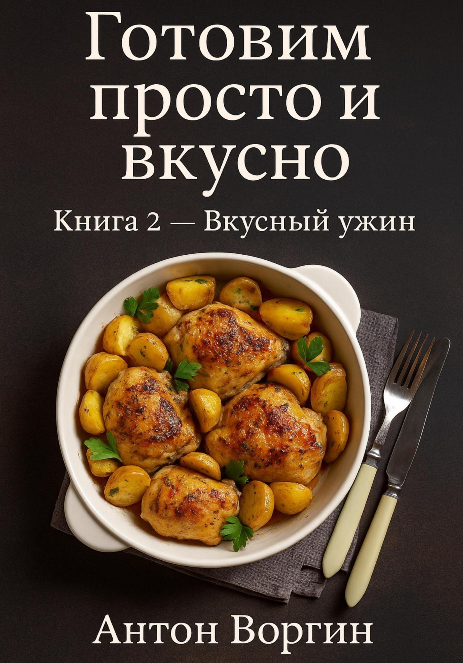 Обложка книги «Готовим просто и вкусно. Книга 2 Вкусный ужин»