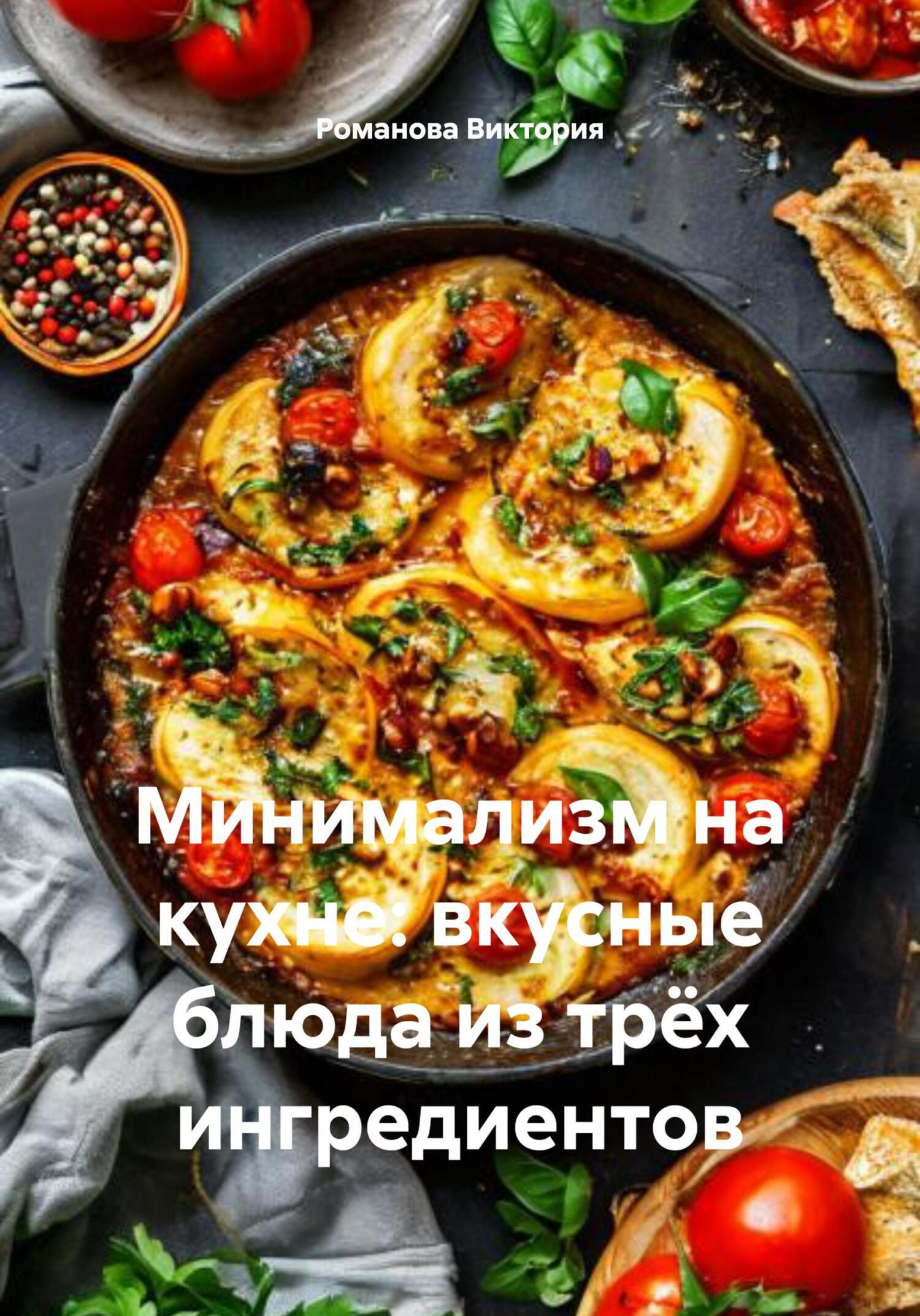 Обложка книги «Минимализм на кухне: вкусные блюда из трёх ингредиентов»