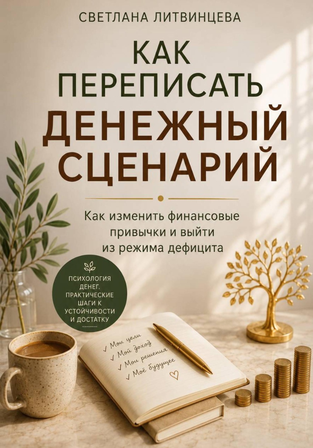 Обложка книги «Как переписать денежный сценарий. Как изменить финансовые привычки и выйти из режима дефицита.»