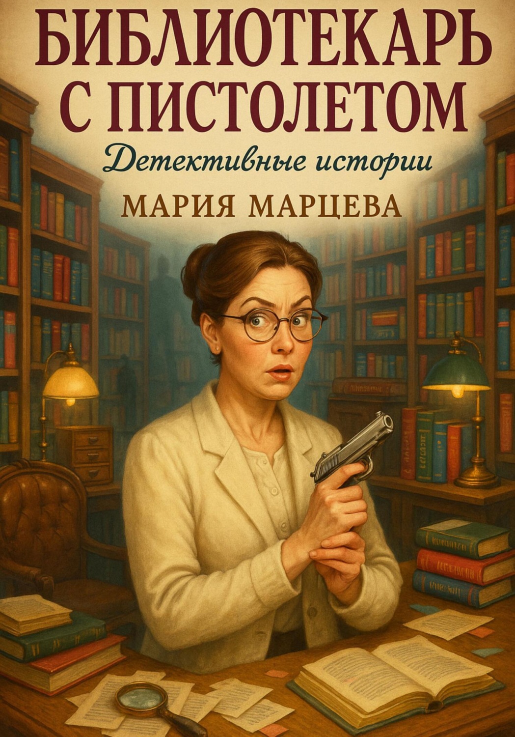 Обложка книги «Детективные истории. Библиотекарь с пистолетом»