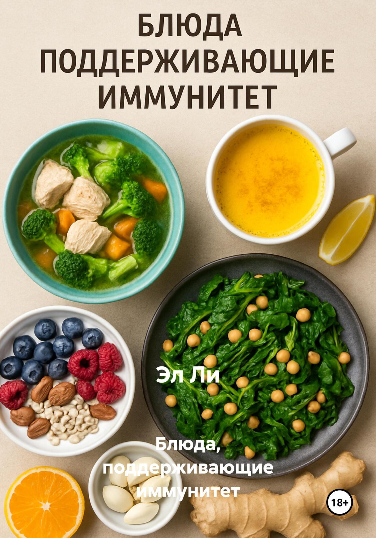 Обложка книги «Блюда, поддерживающие иммунитет»