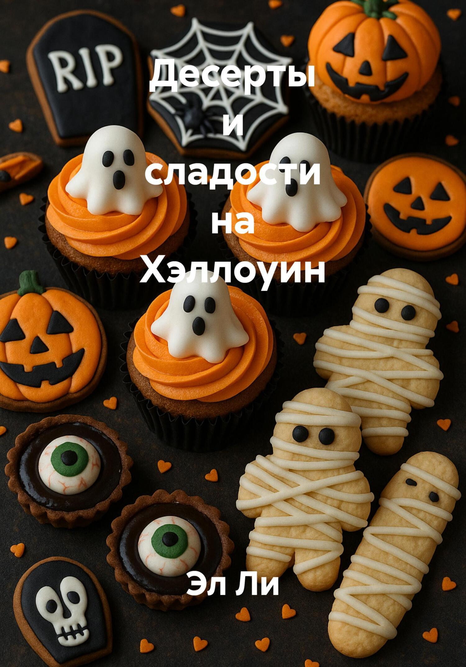 Обложка книги «Десерты и сладости на Хэллоуин»