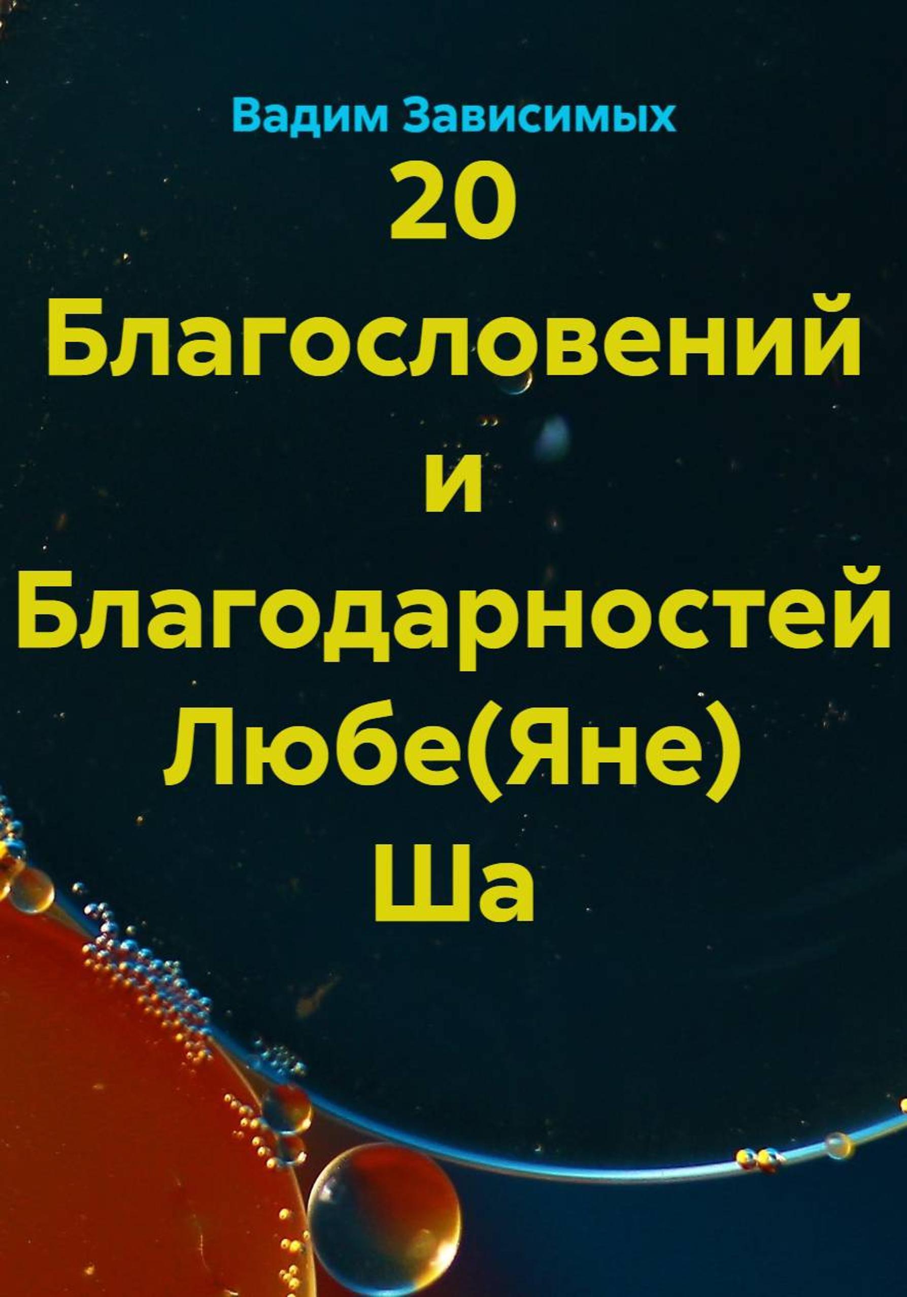 Обложка книги «20 благодарностей Любе Ша»