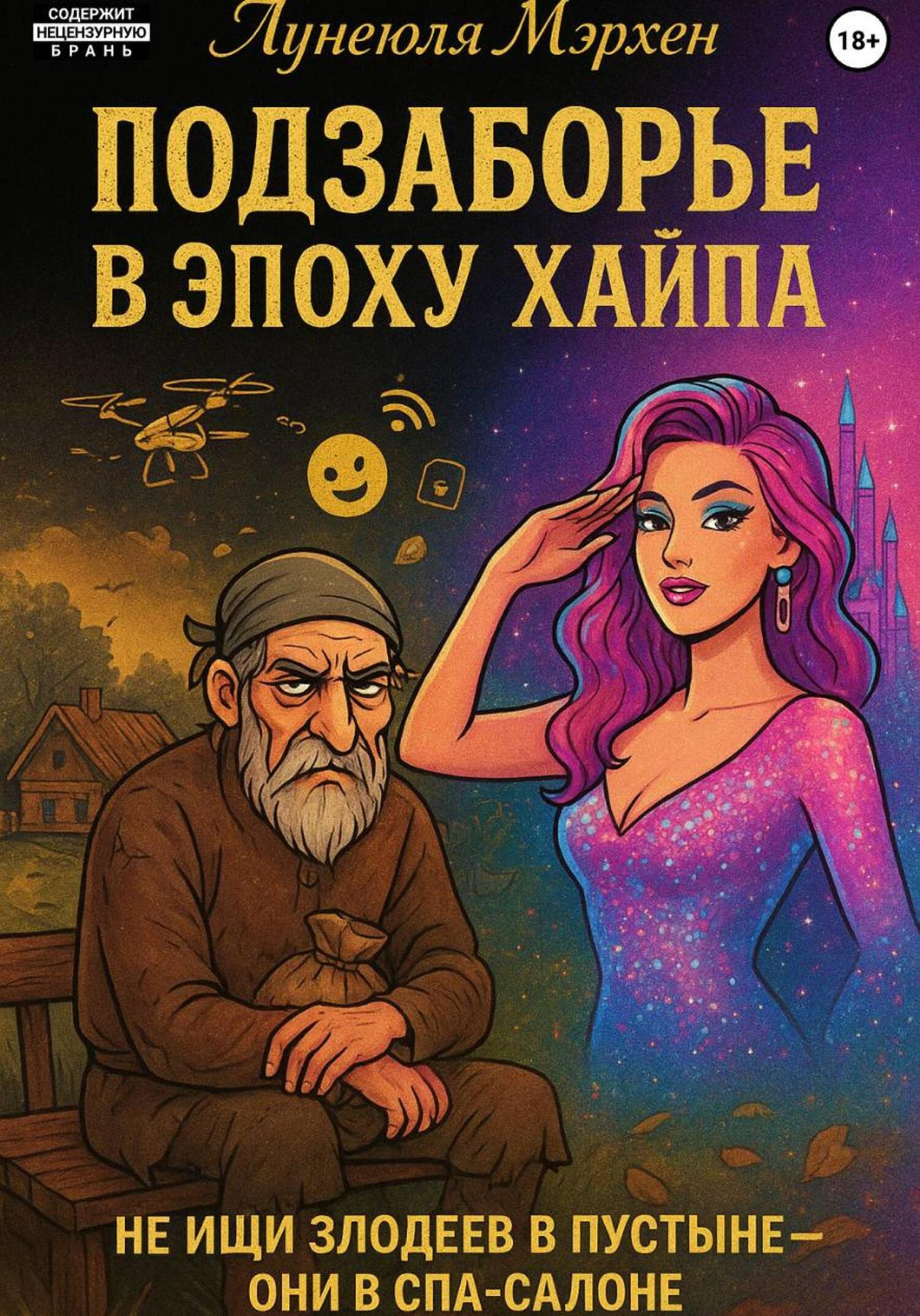 Обложка книги «Подзаборье в эпоху хайпа: как Ипетюшка с Федорой мир перевернули»