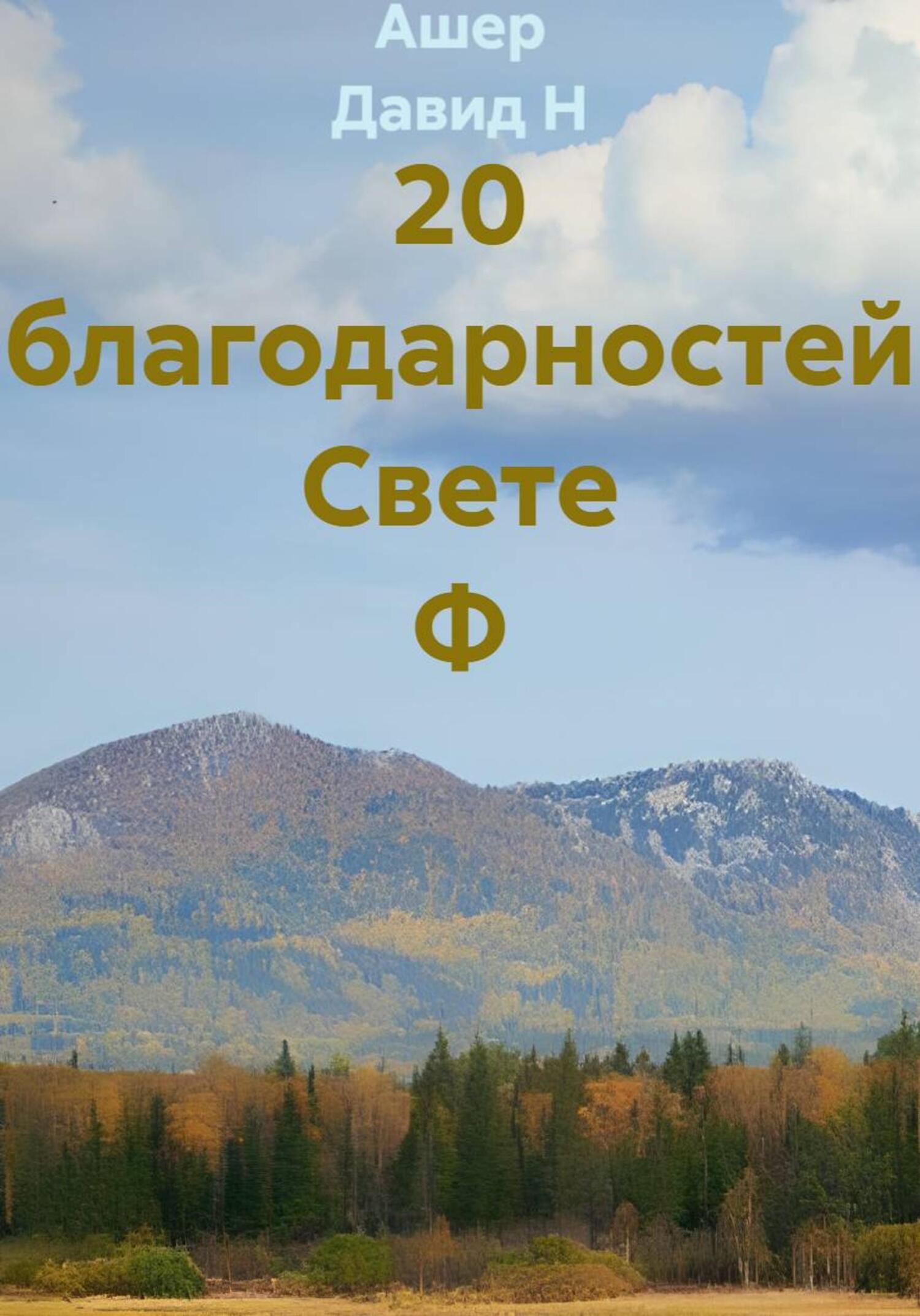 Обложка книги «20 благодарностей Свете Ф»