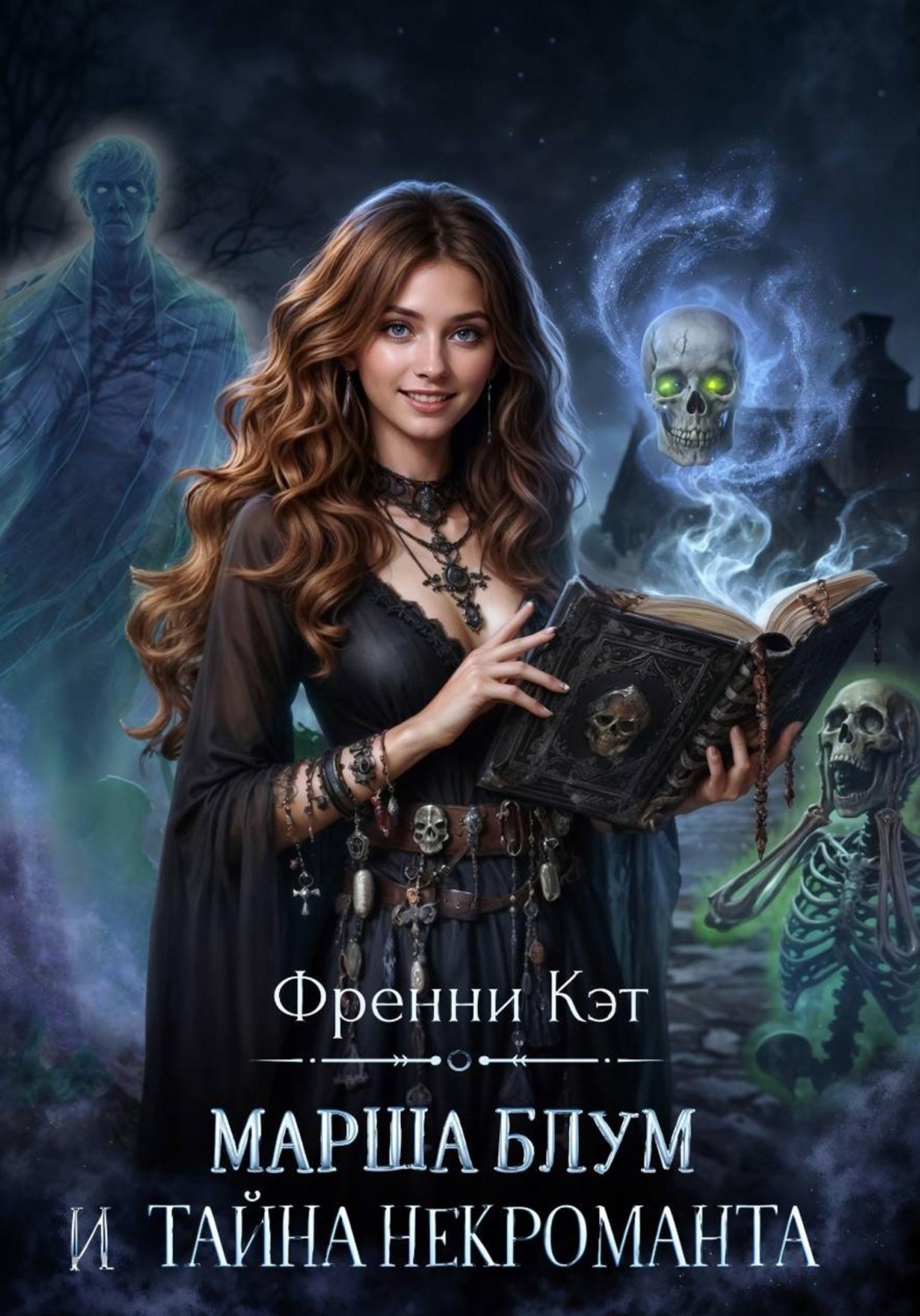 Обложка книги «Марша Блум и тайна некроманта»