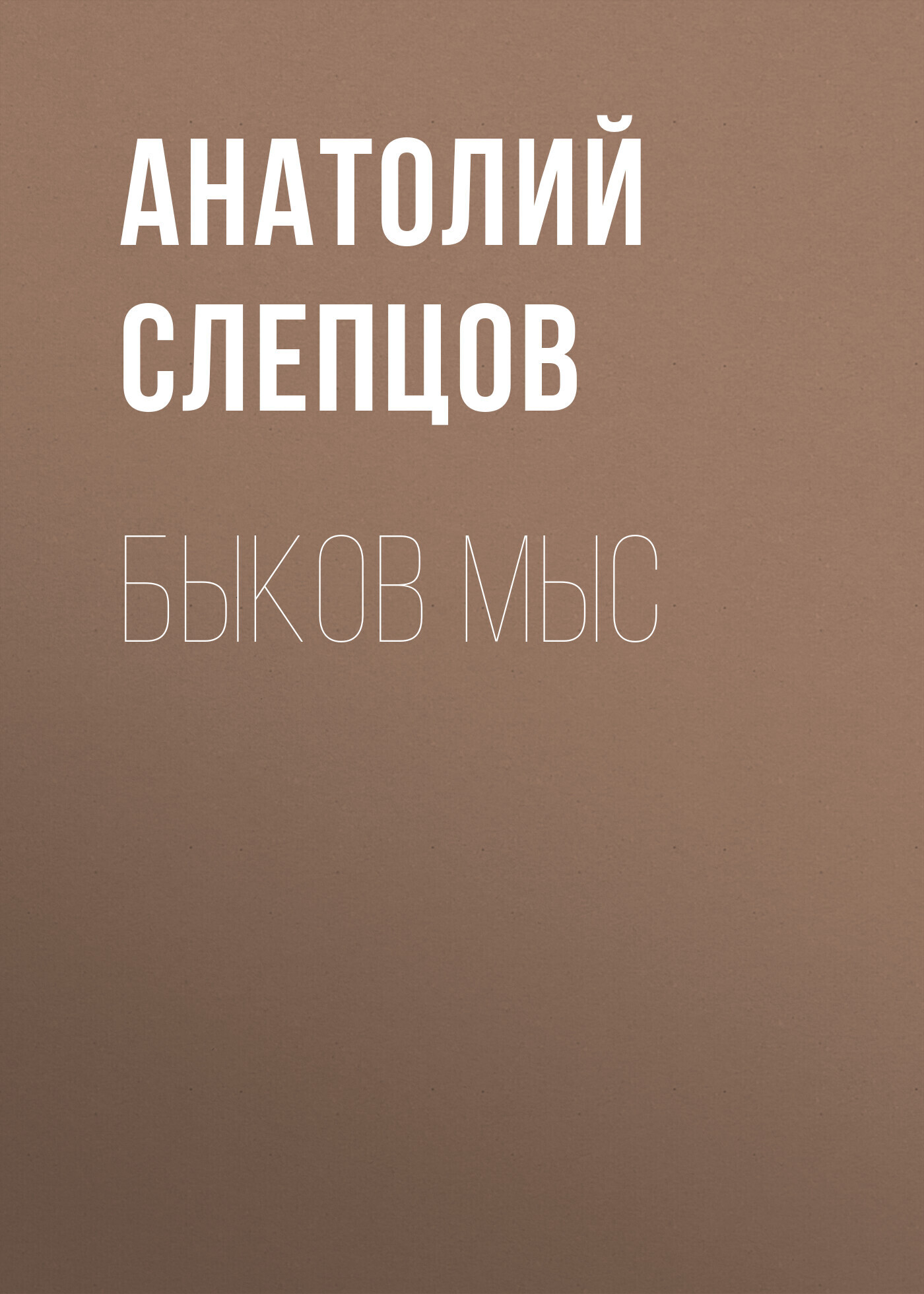 Обложка книги «Быков Мыс»
