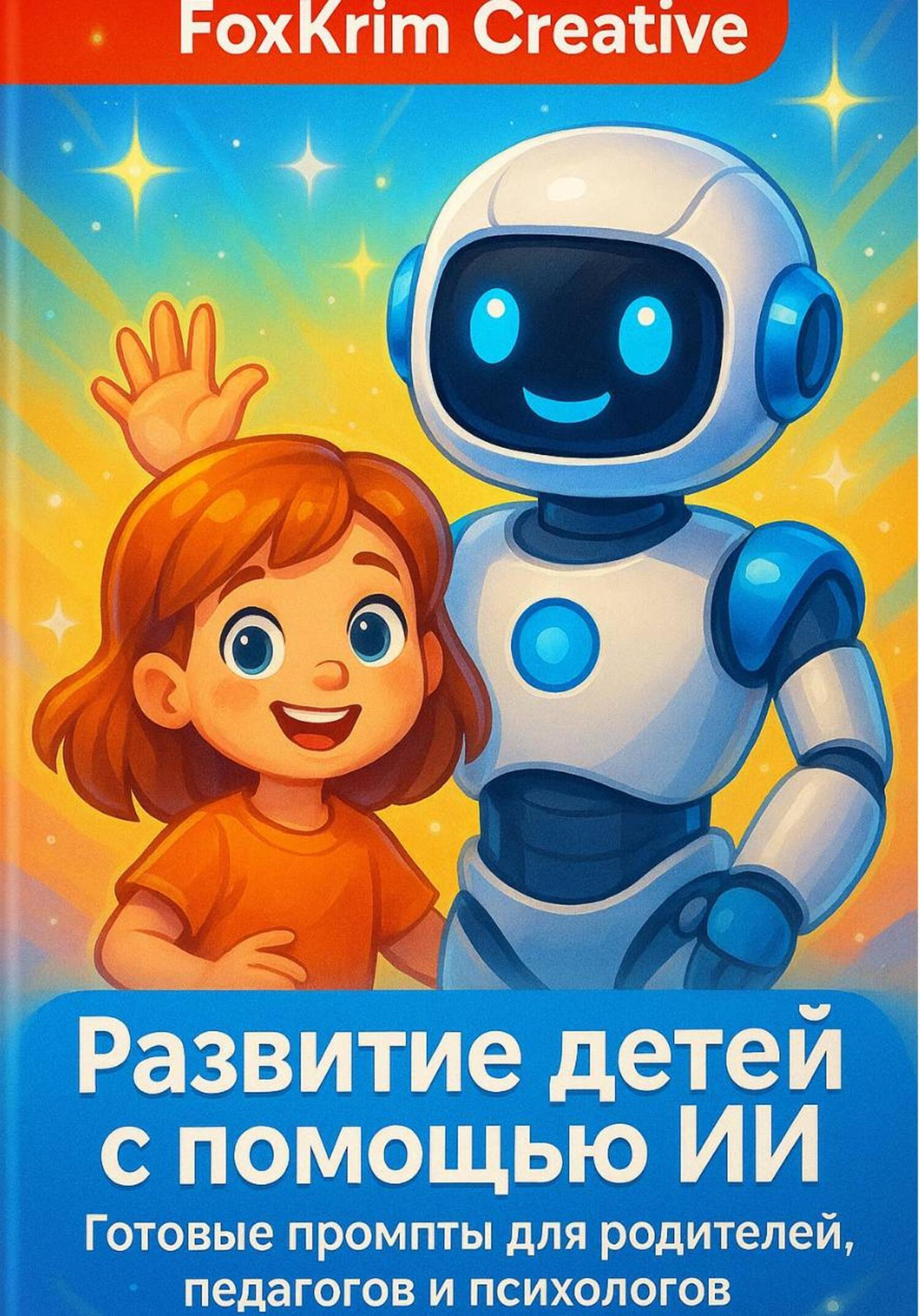 Обложка книги «Развитие детей с помощью ИИ. Готовые промпты для родителей, педагогов и психологов»