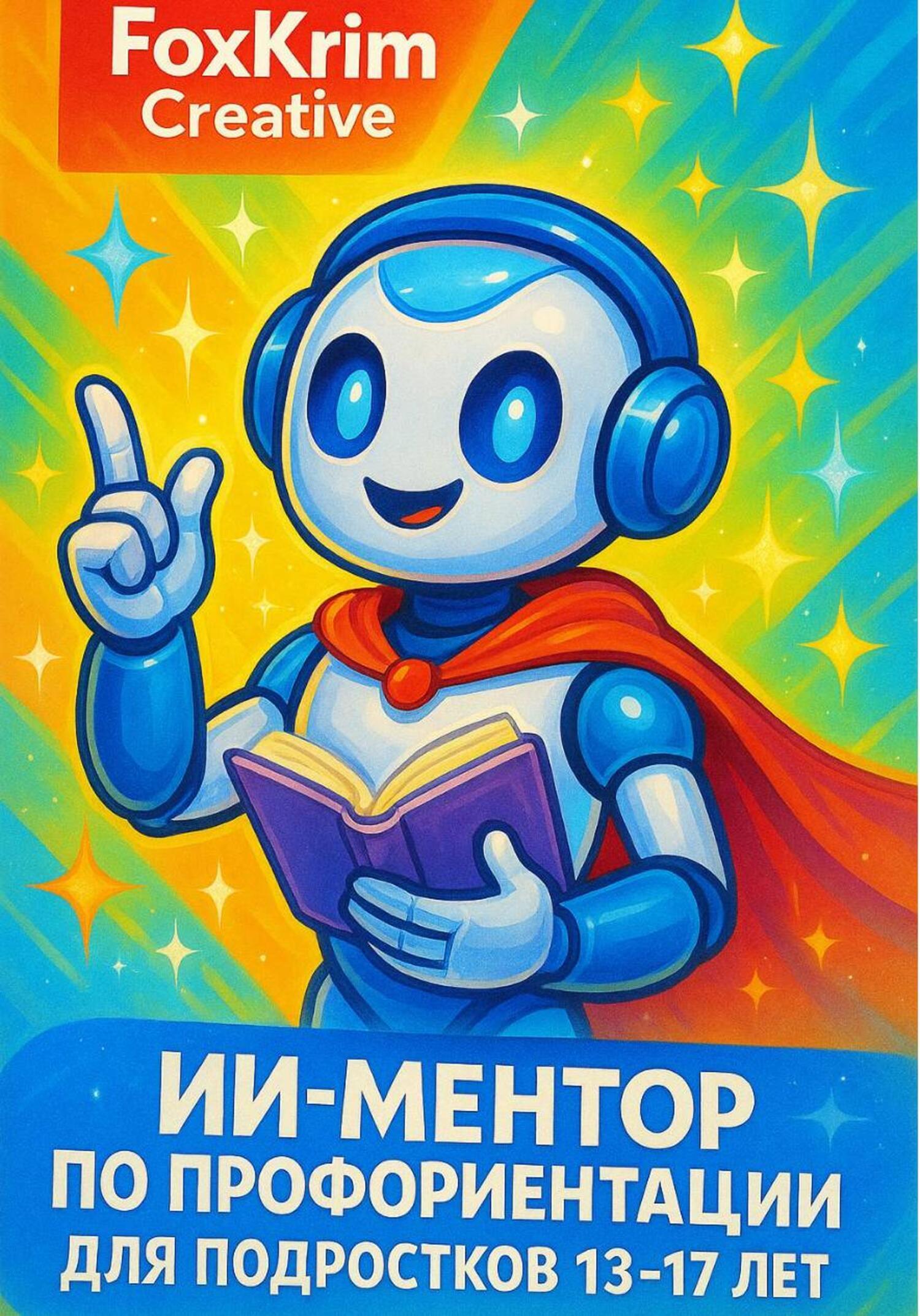 Обложка книги «ИИ-ментор по профориентации для подростков 13–17 лет»
