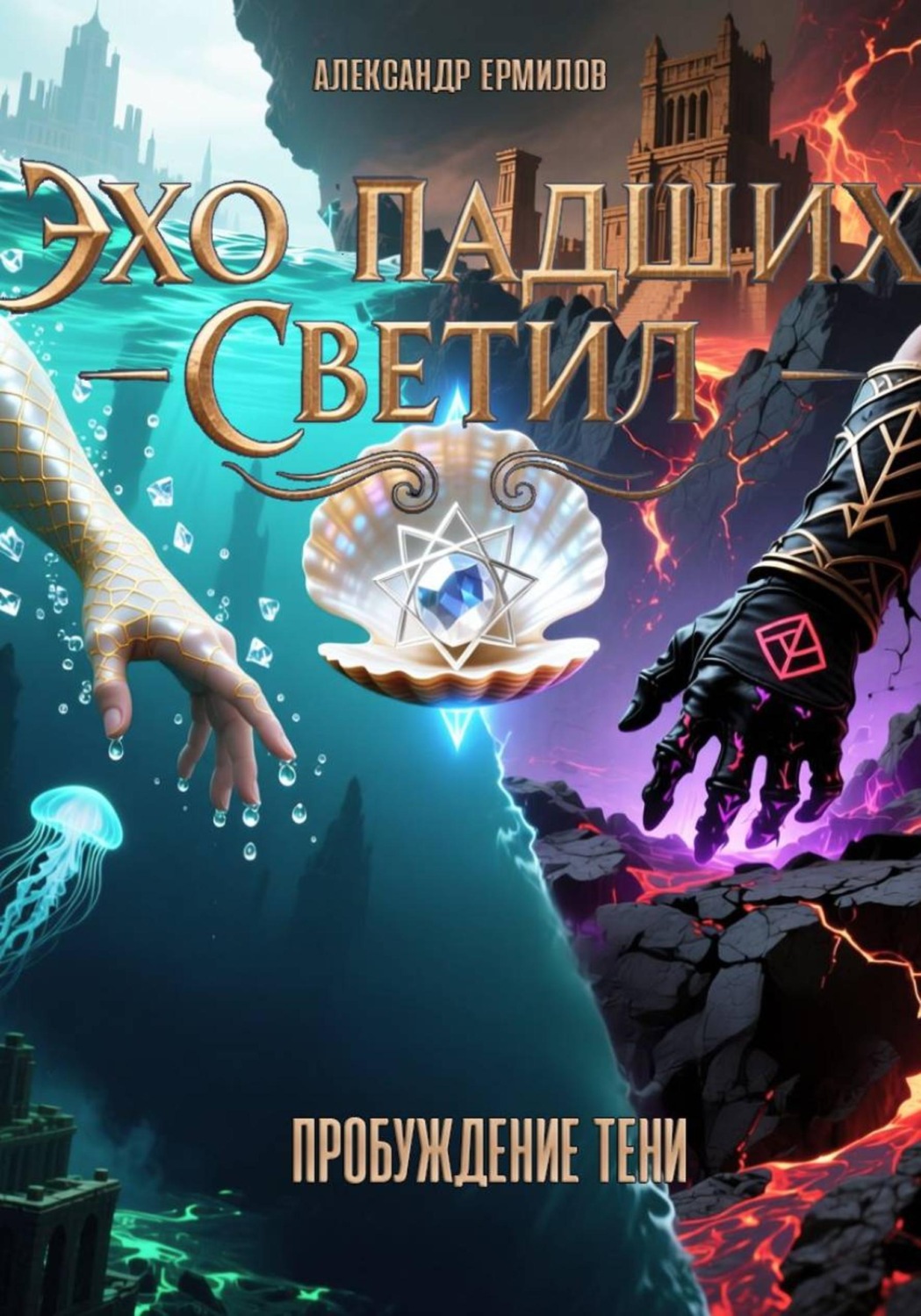 Обложка книги ««Эхо Падших Светил» Книга Первая: Пробуждение Тени»