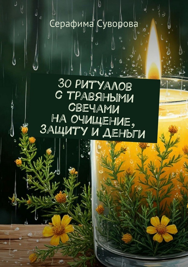 Обложка книги «30 ритуалов с травяными свечами на очищение, защиту и деньги»
