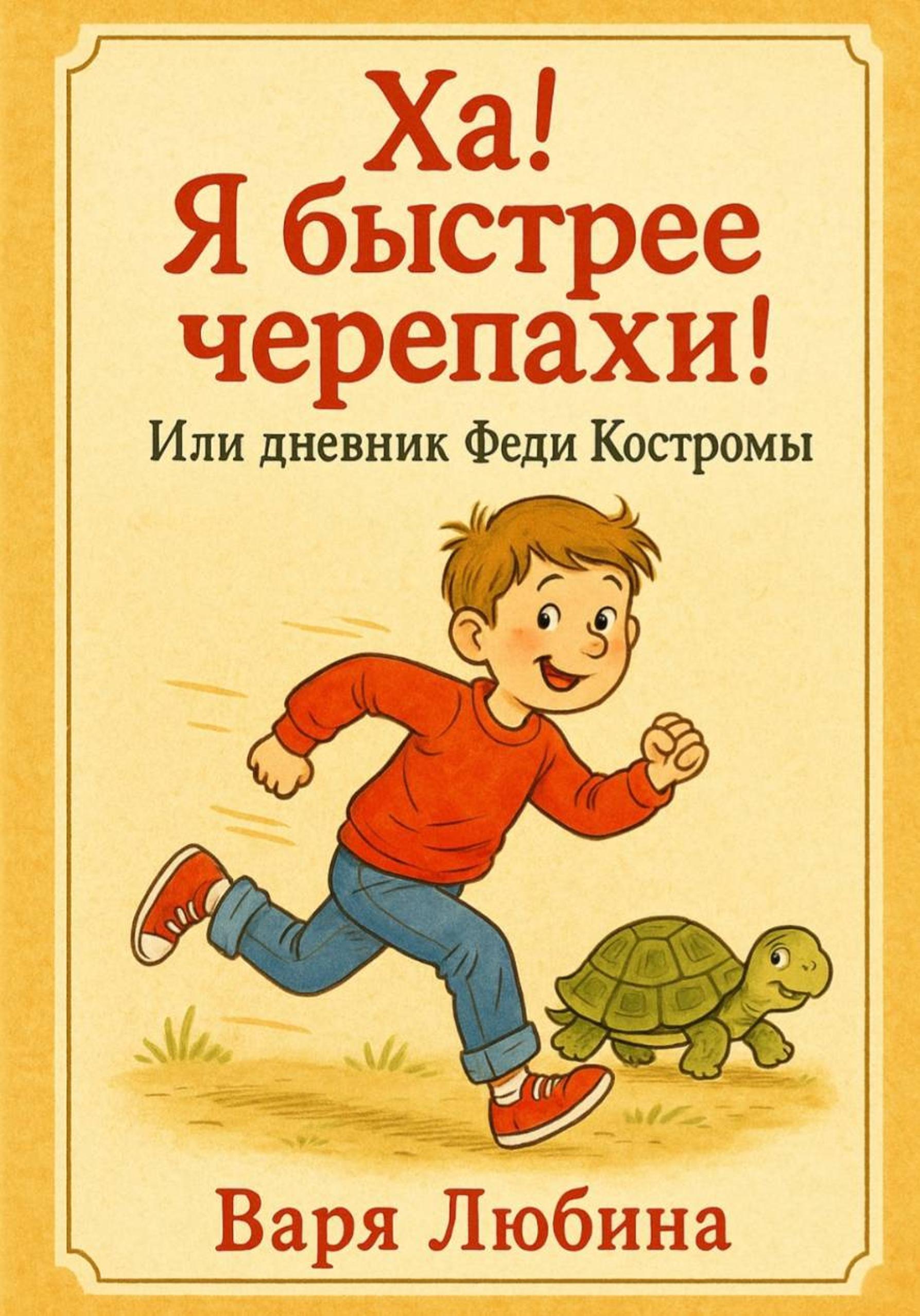 Обложка книги «Ха! Я быстрее черепахи! Или дневник Феди Костромы»