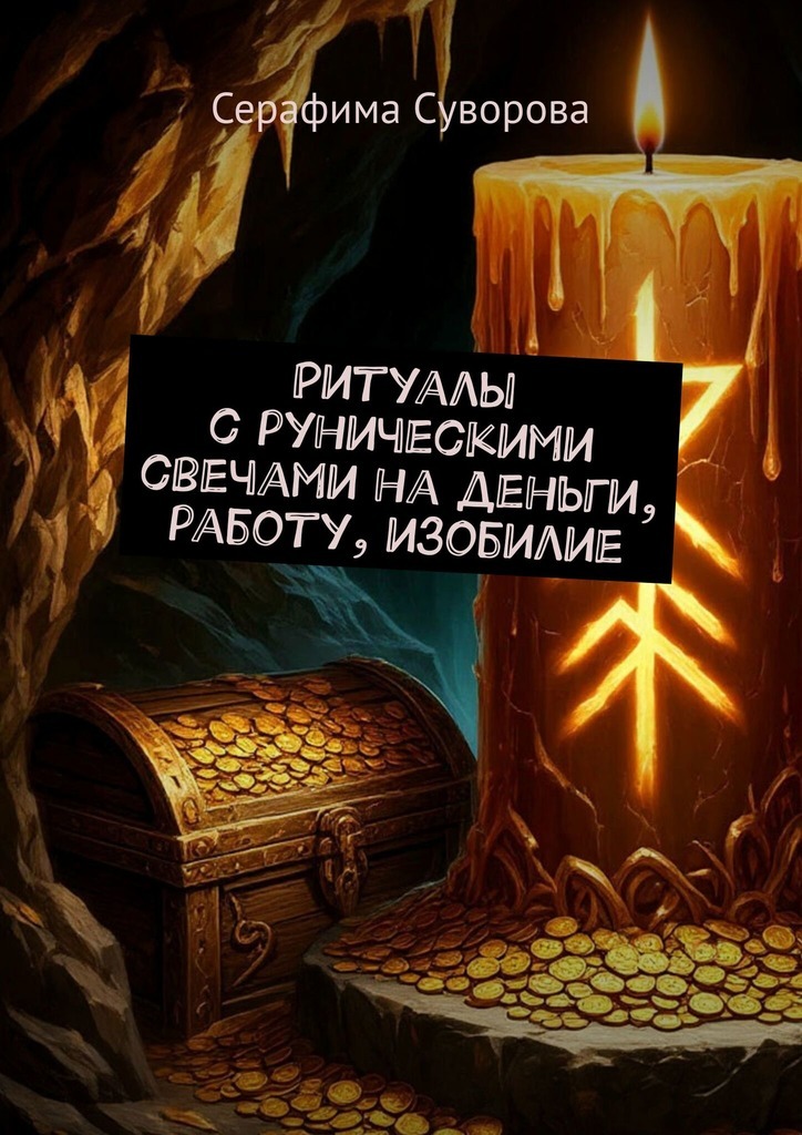 Обложка книги «Ритуалы с руническими свечами на деньги, работу, изобилие»