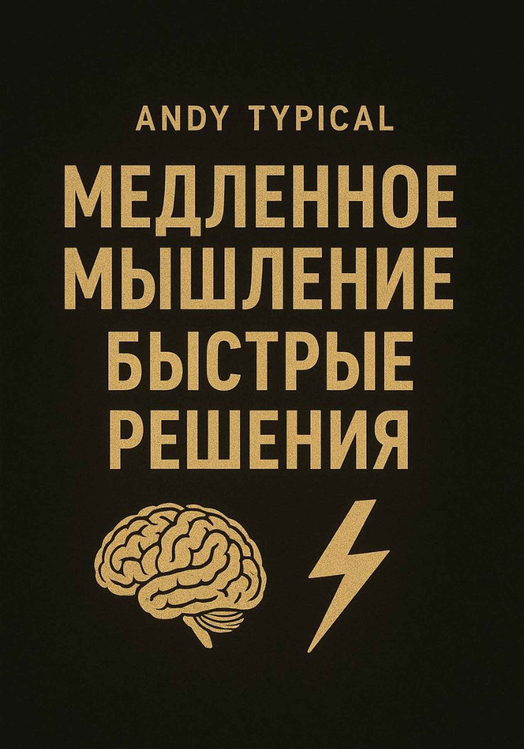 Обложка книги «Медленное мышление, быстрые решения»