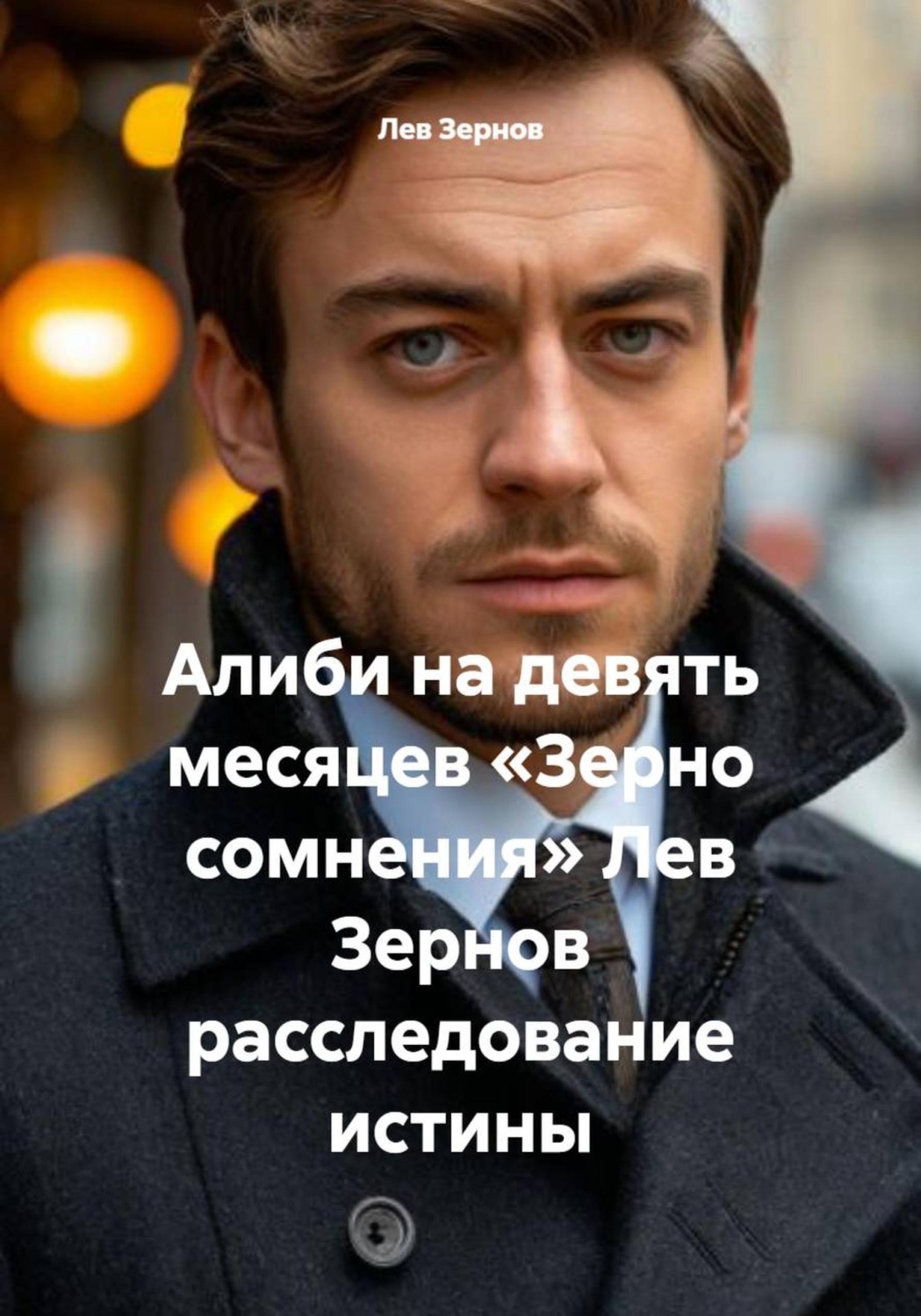 Обложка книги «Алиби на девять месяцев «Зерно сомнения» Лев Зернов расследование истины»