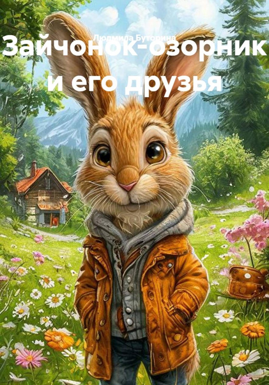 Обложка книги «Зайчонок-озорник и его друзья»
