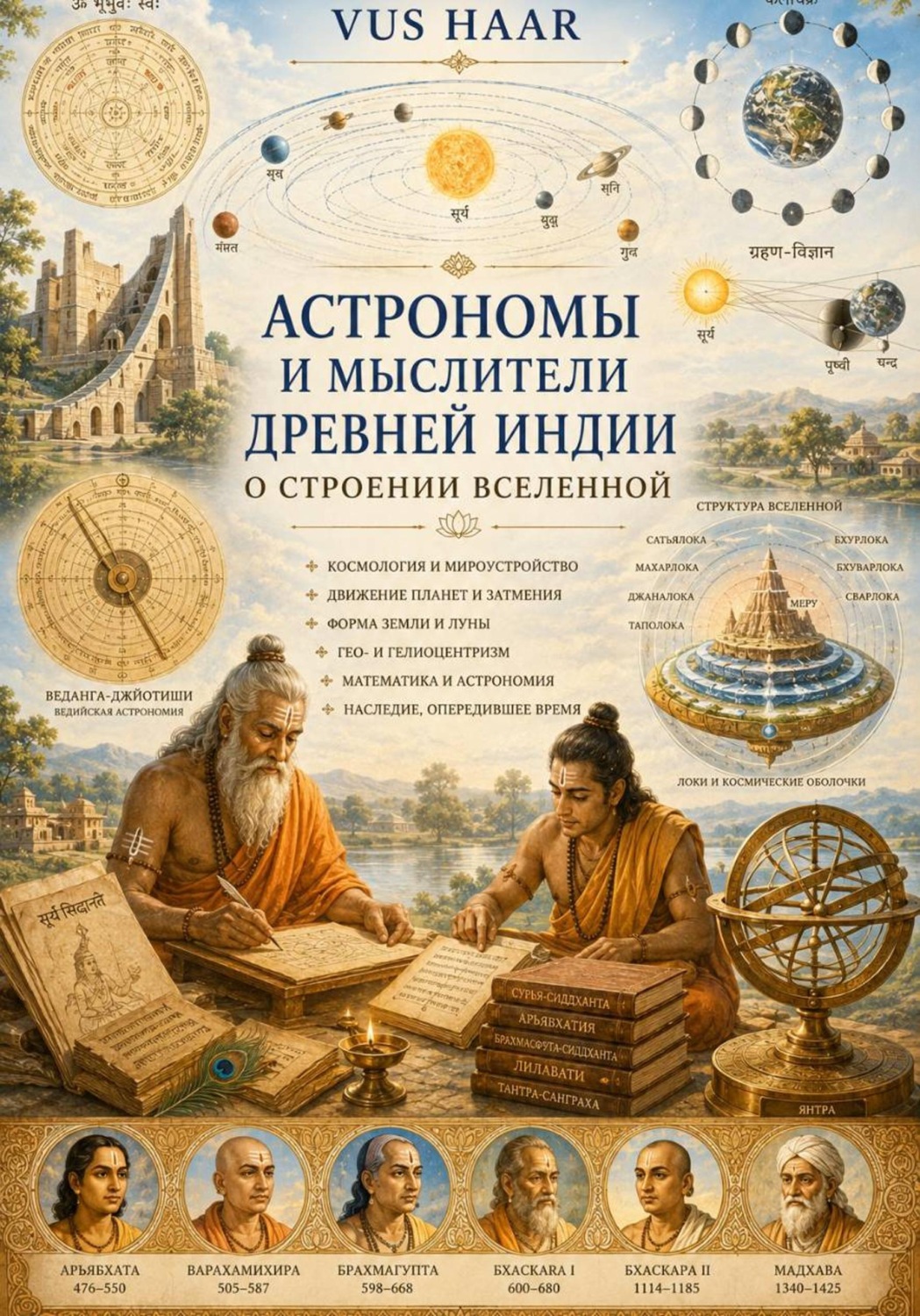 Обложка книги «Астрономы и мыслители древней Индии о строении Вселенной»