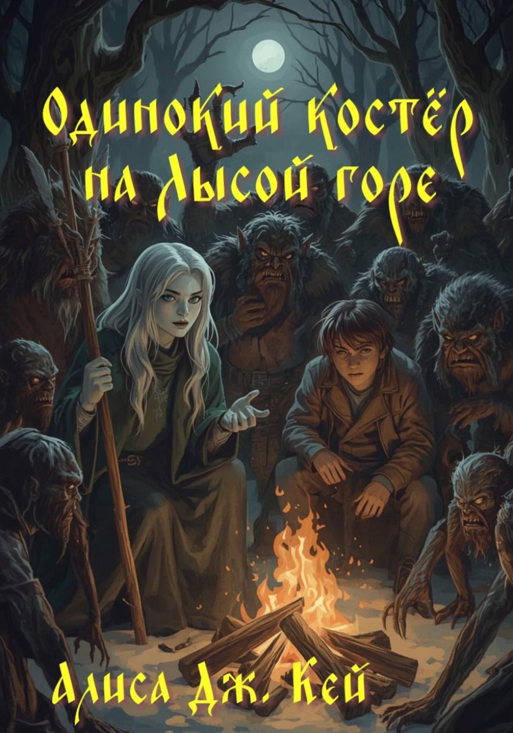 Обложка книги «Одинокий костёр на Лысой горе»