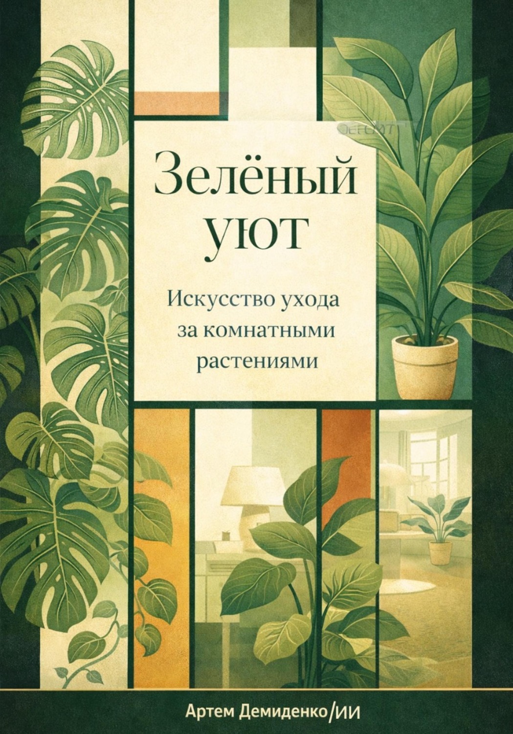 Обложка книги «Зеленый уют: Искусство ухода за комнатными растениями»