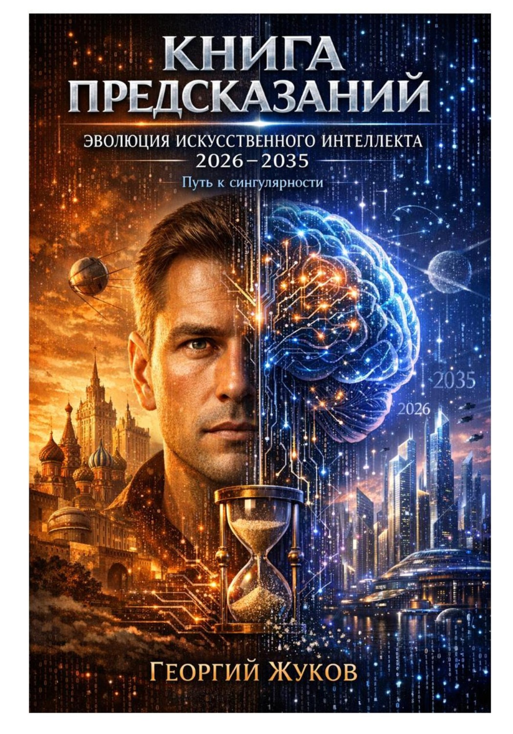 Обложка книги «Книга предсказаний: эволюция искусственного интеллекта 2026-2035»
