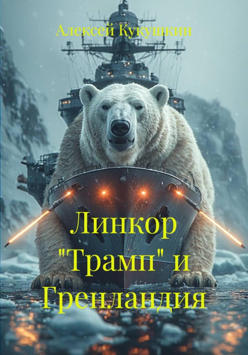 Обложка книги «Линкор "Трамп" и Гренландия»