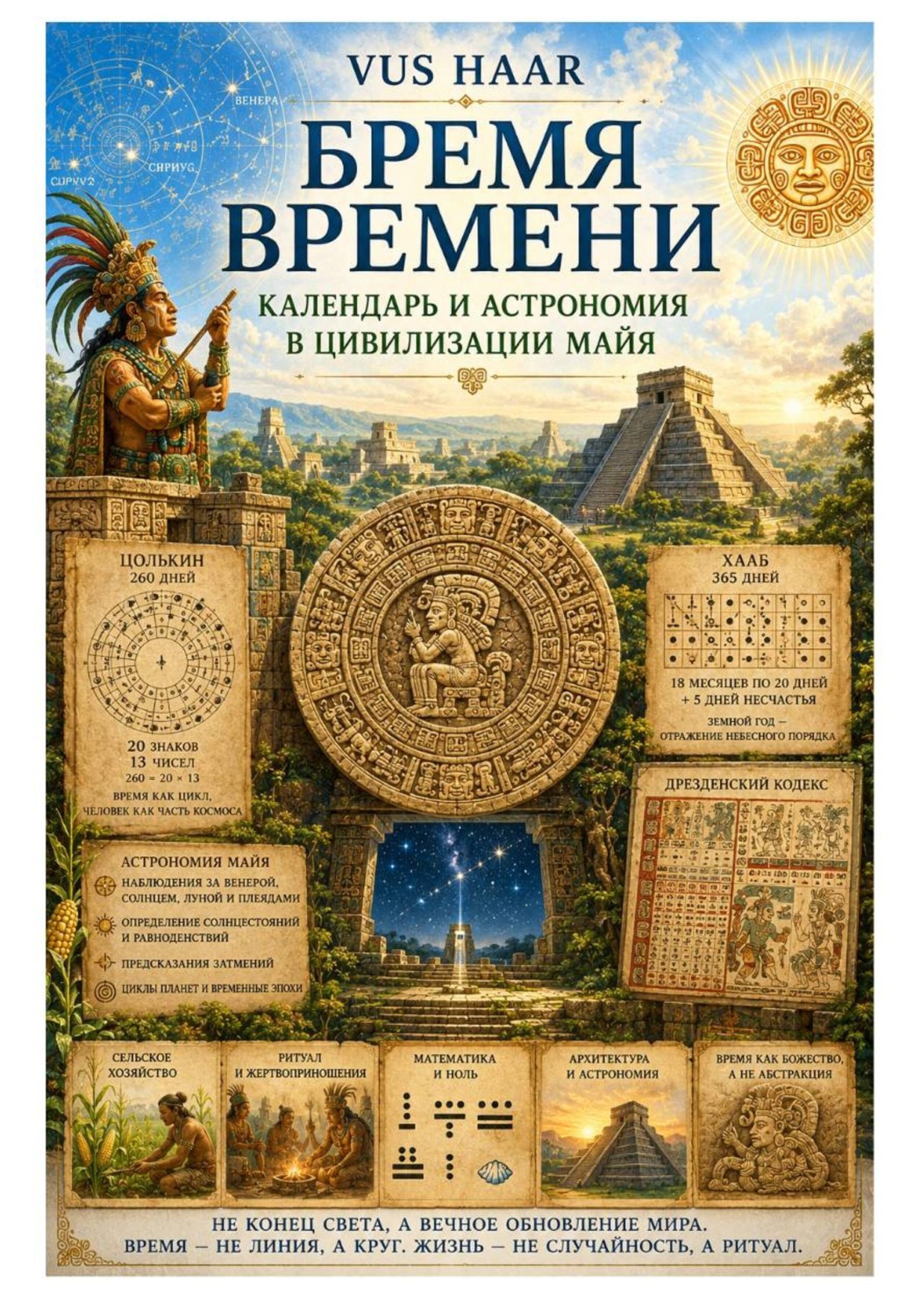 Обложка книги «Бремя времени. Календарь и астрономия в цивилизации майя»