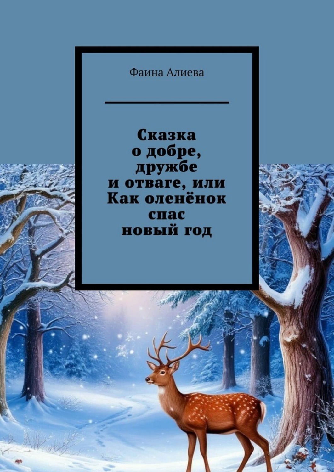 Обложка книги «Сказка о добре, дружбе и отваге, или Как оленёнок спас новый год»
