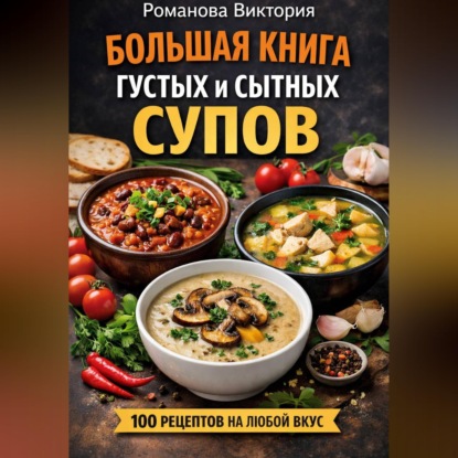 Обложка книги «Большая книга густых и сытных супов»