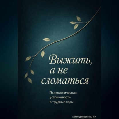 Обложка книги «Выжить, а не сломаться: Психологическая устойчивость в трудные годы»