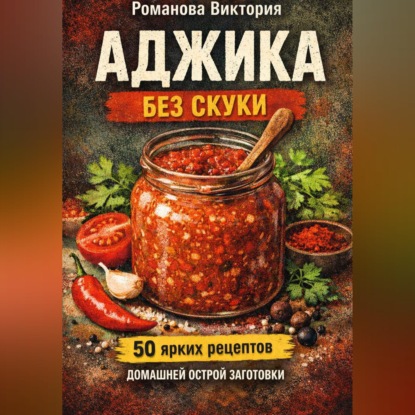 Обложка книги «Аджика без скуки: 50 ярких рецептов домашней острой заготовки»