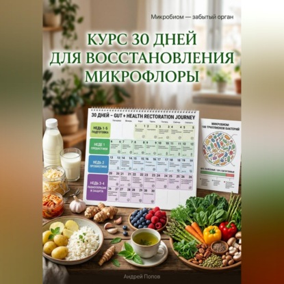 Обложка книги «Курс 30 дней для восстановления микрофлоры»