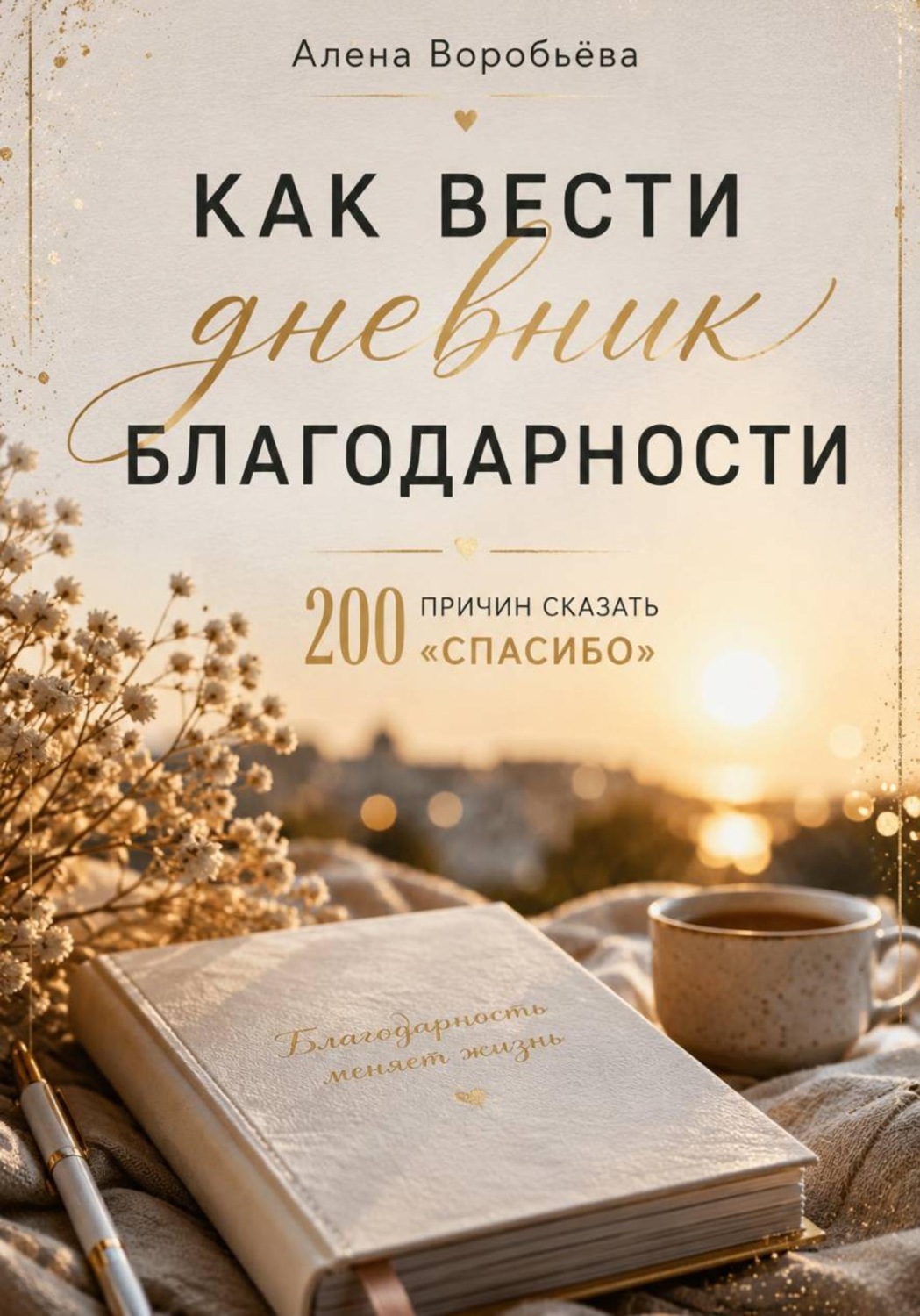 Обложка книги «200 причин сказать «спасибо»: Как вести дневник благодарности?»