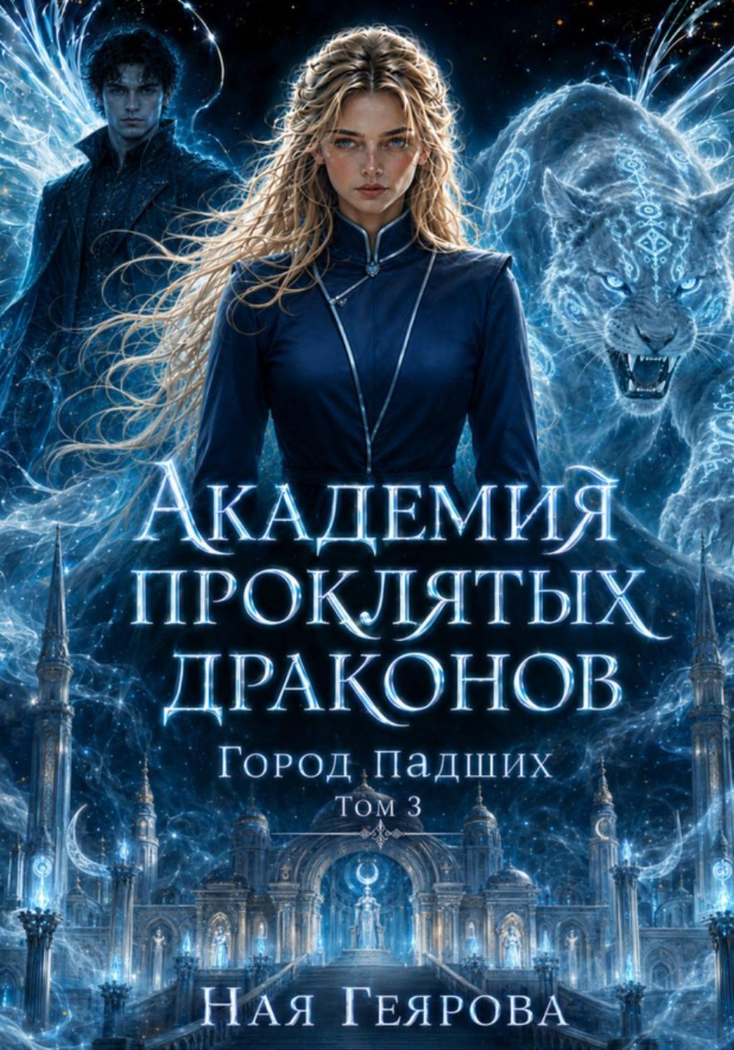 Обложка книги «Город падших. Академия проклятых драконов. Том 3»