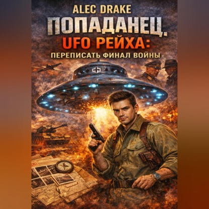 Обложка книги «Попаданец. UFO рейха: Переписать финал войны»
