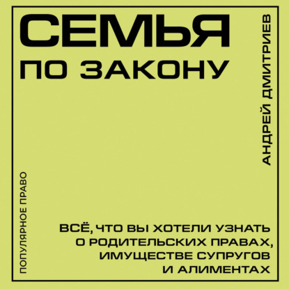 Обложка книги «Семья по закону. Все, что вы хотели узнать о родительских правах, имуществе супругов и алиментах»