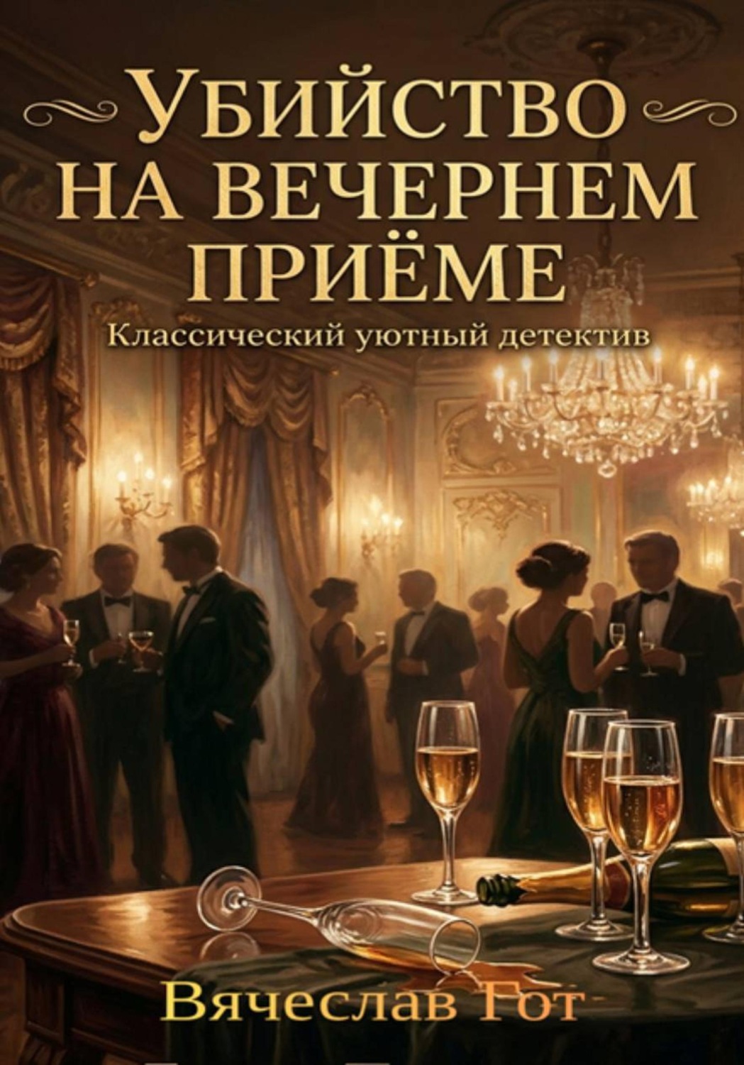 Обложка книги «Убийство на вечернем приёме»