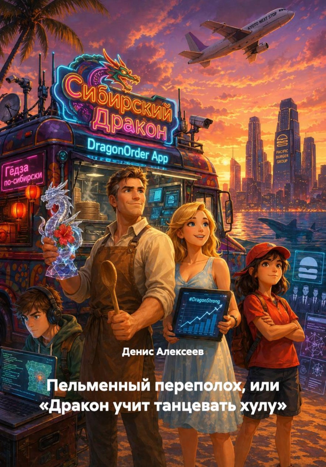 Обложка книги «Пельменный переполох, или «Дракон учит танцевать хулу»»