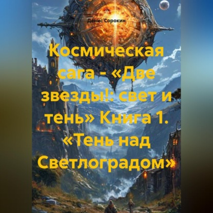 Обложка книги «Космическая сага - "Две звезды!: свет и тень" Книга 1. "Тень над Светлоградом".»