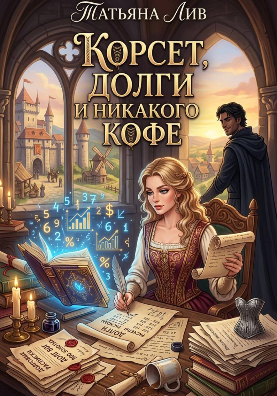 Обложка книги «Корсет, долги и никакого кофе!»