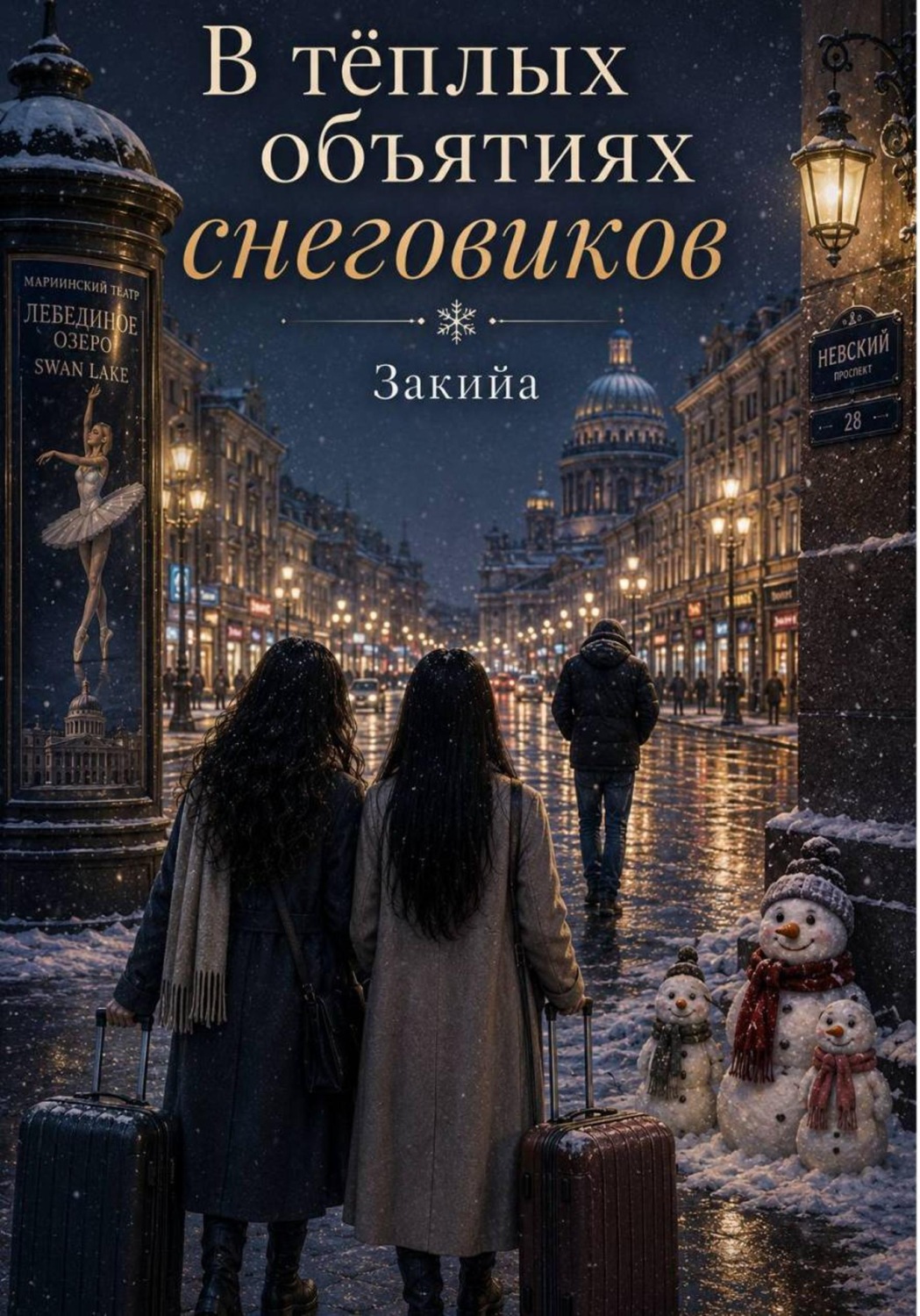Обложка книги «В тёплых объятиях снеговиков»
